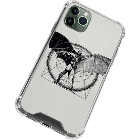 DC Comics Batman Skeleton diagram Art iPhone 11 Pro Max Clear Case