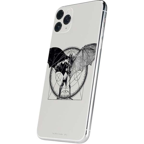 DC Comics Batman Skeleton diagram Art iPhone 11 Pro Max Skin