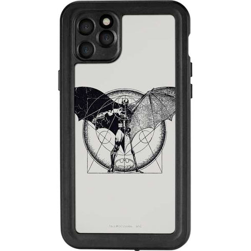 DC Comics Batman Skeleton diagram Art iPhone 11 Pro Max Waterproof Case