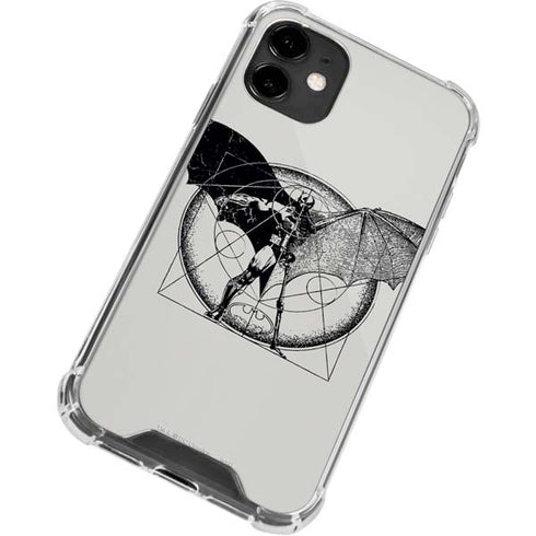 DC Comics Batman Skeleton diagram Art iPhone 12 Clear Case
