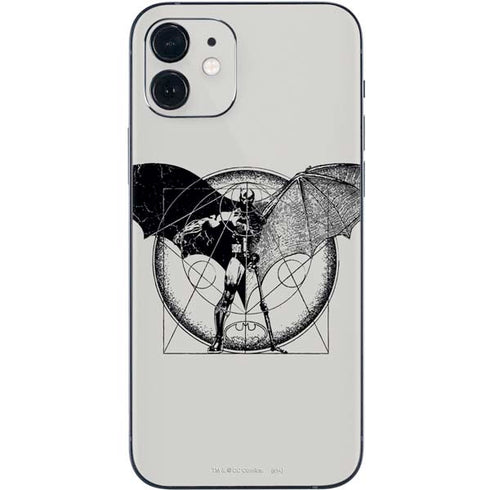 DC Comics Batman Skeleton diagram Art iPhone 12 Mini Skin