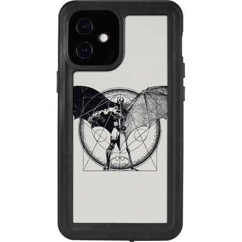 DC Comics Batman Skeleton diagram Art iPhone 12 Mini Waterproof Case