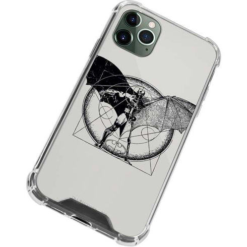 DC Comics Batman Skeleton diagram Art iPhone 12 Pro Clear Case