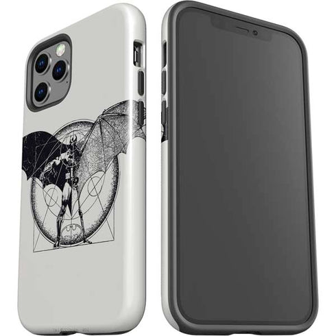 DC Comics Batman Skeleton diagram Art iPhone 12 Pro Impact Case