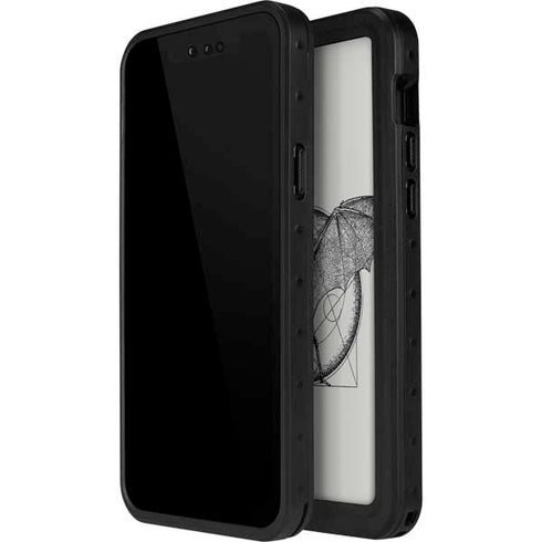 DC Comics Batman Skeleton diagram Art iPhone 12 Pro Waterproof Case
