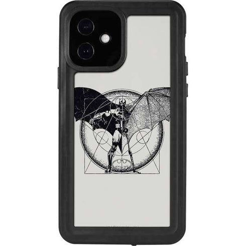 DC Comics Batman Skeleton diagram Art iPhone 12 Waterproof Case