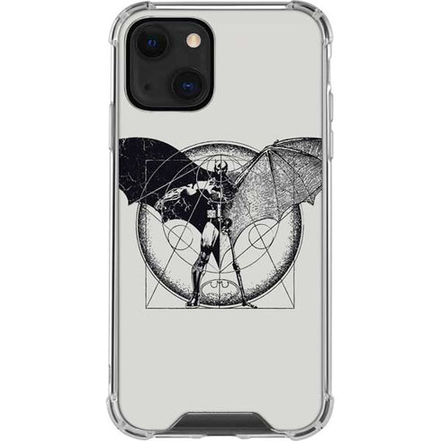 DC Comics Batman Skeleton diagram Art iPhone 13 Mini Clear Case