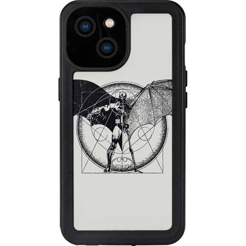 DC Comics Batman Skeleton diagram Art iPhone 13 Mini Waterproof Case