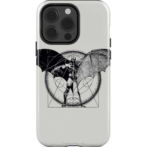 DC Comics Batman Skeleton diagram Art iPhone 13 Pro Impact Case