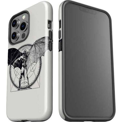 DC Comics Batman Skeleton diagram Art iPhone 13 Pro Impact Case