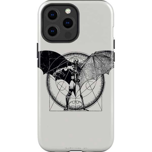 DC Comics Batman Skeleton diagram Art iPhone 13 Pro Max Impact Case