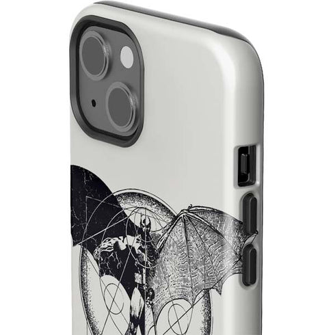 DC Comics Batman Skeleton diagram Art iPhone 15 Plus Impact Case