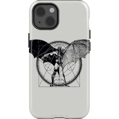 DC Comics Batman Skeleton diagram Art iPhone 14 Impact Case