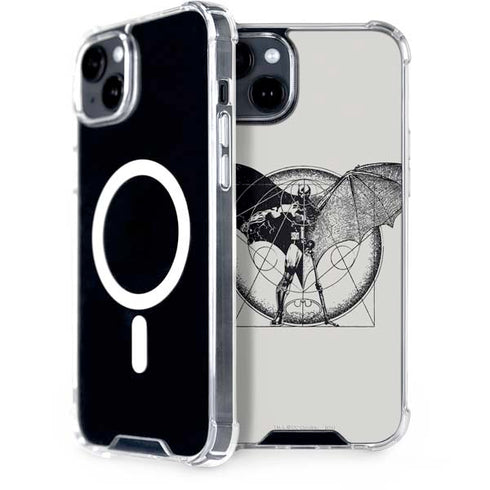 DC Comics Batman Skeleton diagram Art iPhone 14 Plus MagSafe Case