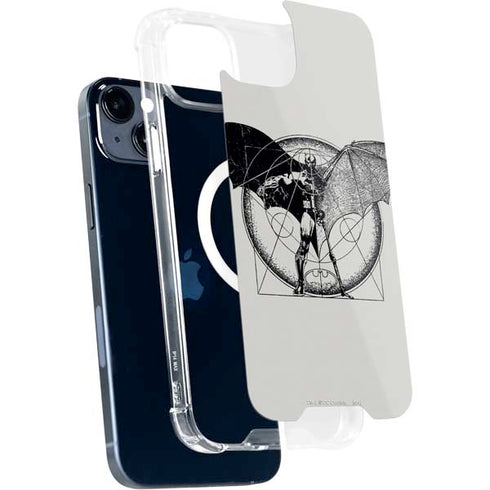 DC Comics Batman Skeleton diagram Art iPhone 15 Plus MagSafe Case