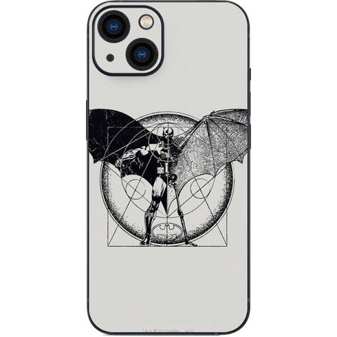 DC Comics Batman Skeleton diagram Art iPhone 15 Plus Skin