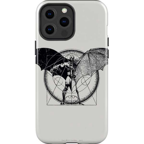 DC Comics Batman Skeleton diagram Art iPhone 15 Pro Max Impact Case