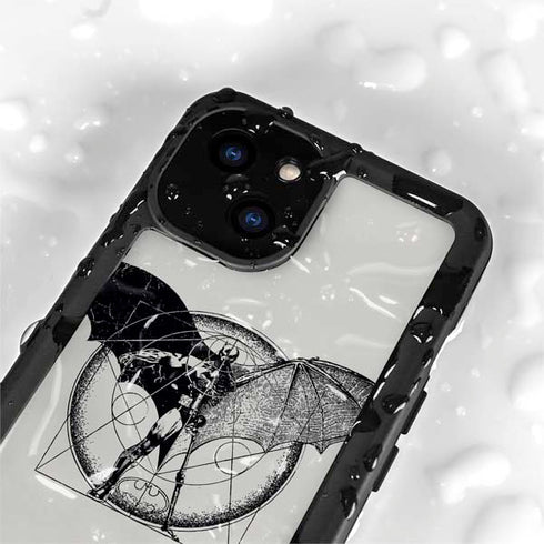 DC Comics Batman Skeleton diagram Art iPhone 15 Waterproof Case