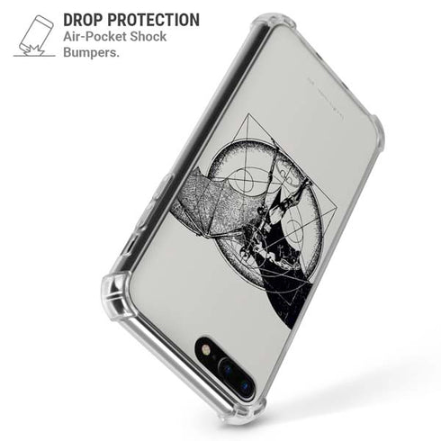 DC Comics Batman Skeleton diagram Art iPhone 7/8 Plus Clear Case