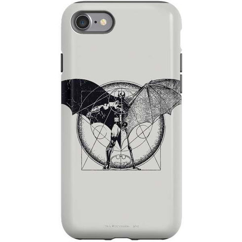DC Comics Batman Skeleton diagram Art iPhone SE (2nd & 3rd Gen) Pro Case