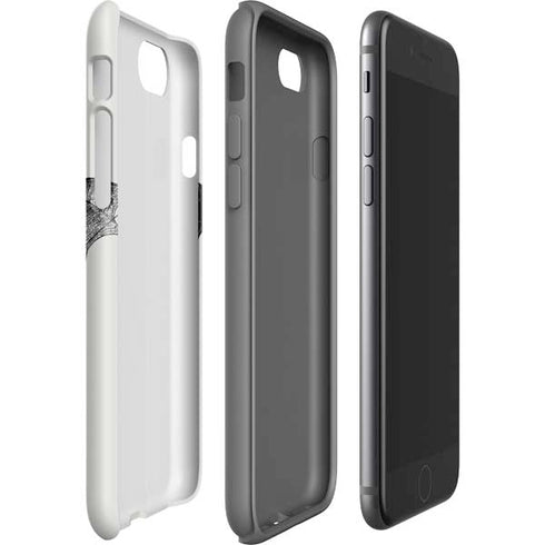 DC Comics Batman Skeleton diagram Art iPhone SE (2nd & 3rd Gen) Pro Case