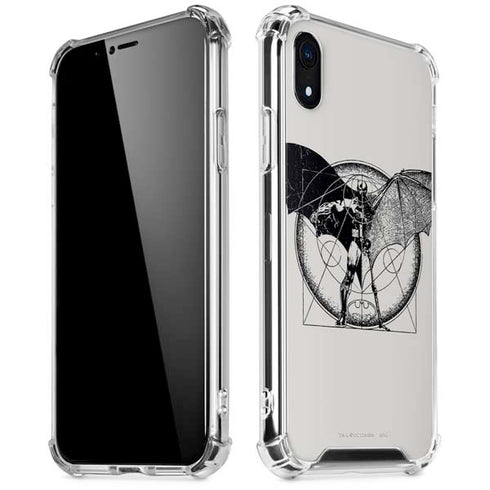 DC Comics Batman Skeleton diagram Art iPhone XR Clear Case