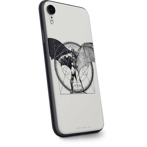 DC Comics Batman Skeleton diagram Art iPhone XR Skin