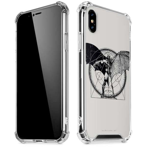 DC Comics Batman Skeleton diagram Art iPhone XS Max Clear Case