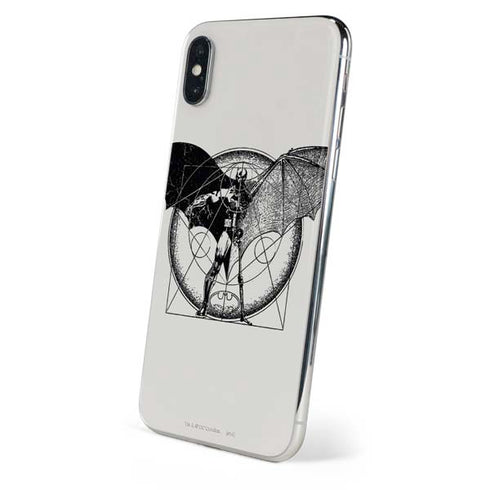 DC Comics Batman Skeleton diagram Art iPhone XS Max Skin