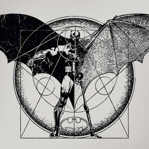 DC Comics Batman Skeleton diagram Art iPhone XS Max Skin