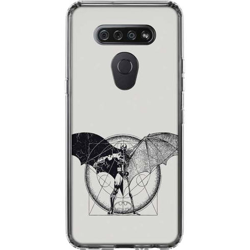 DC Comics Batman Skeleton diagram Art LG K51/Q51 Clear Case