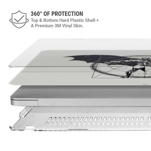 DC Comics Batman Skeleton diagram Art MacBook Air 13in M1 (2021) Case plus Skin
