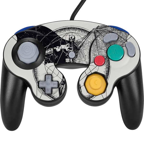 DC Comics Batman Skeleton diagram Art Nintendo GameCube Controller Skin