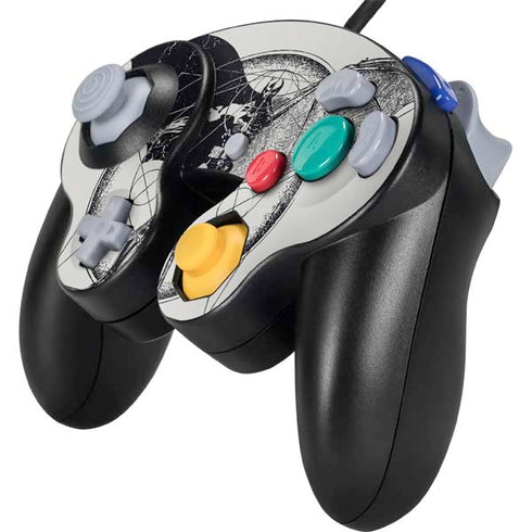 DC Comics Batman Skeleton diagram Art Nintendo GameCube Controller Skin