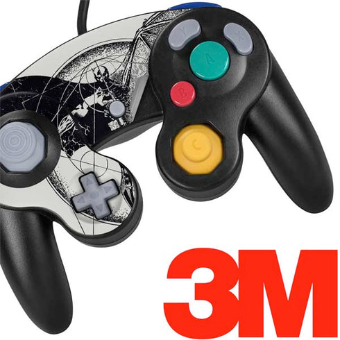 DC Comics Batman Skeleton diagram Art Nintendo GameCube Controller Skin