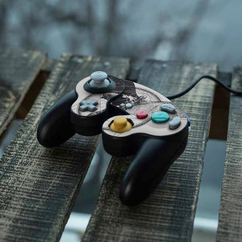 DC Comics Batman Skeleton diagram Art Nintendo GameCube Controller Skin