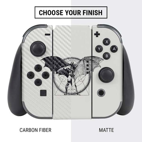 DC Comics Batman Skeleton diagram Art Nintendo Switch Bundle Skin