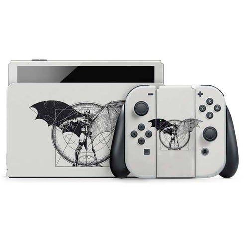 DC Comics Batman Skeleton diagram Art Nintendo Switch OLED (2021) Skin