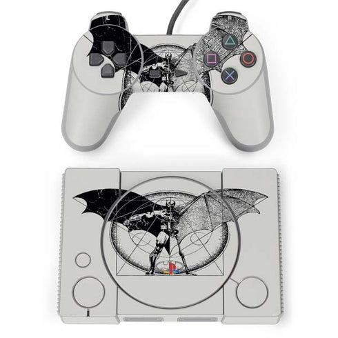 DC Comics Batman Skeleton diagram Art PlayStation Classic Bundle Skin
