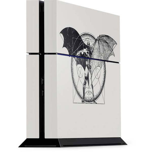 DC Comics Batman Skeleton diagram Art PS4 Console Skin