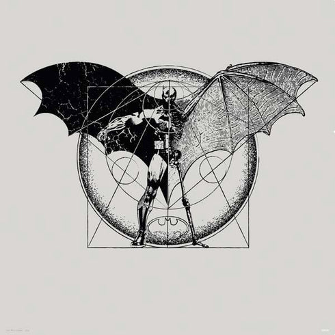 DC Comics Batman Skeleton diagram Art PS4 Console Skin