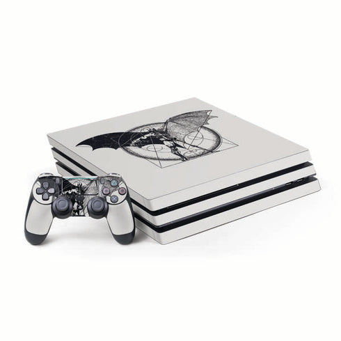 DC Comics Batman Skeleton diagram Art PS4 Pro Bundle Skin