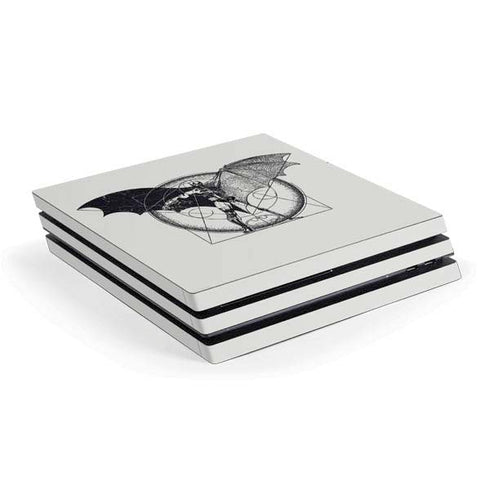 DC Comics Batman Skeleton diagram Art PS4 Pro Console Skin