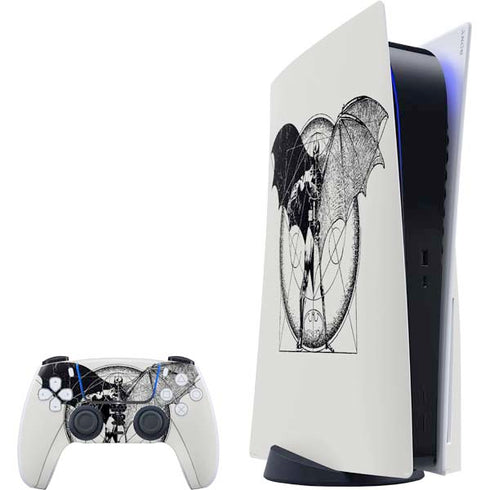 DC Comics Batman Skeleton diagram Art PS5 Bundle Skin