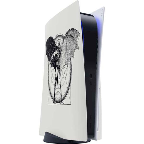 DC Comics Batman Skeleton diagram Art PS5 Console Skin