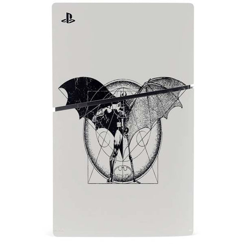 DC Comics Batman Skeleton diagram Art PS5 Slim Disk Bundle Skin