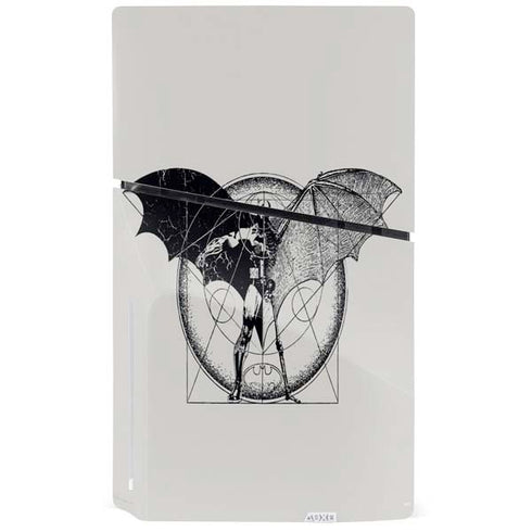 DC Comics Batman Skeleton diagram Art PS5 Slim Disk Bundle Skin