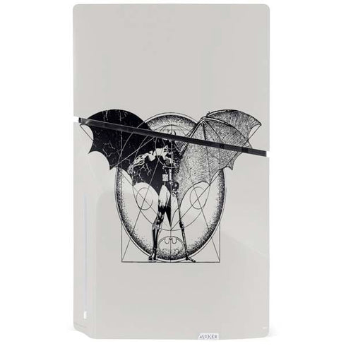 DC Comics Batman Skeleton diagram Art PS5 Slim Disk Console Skin