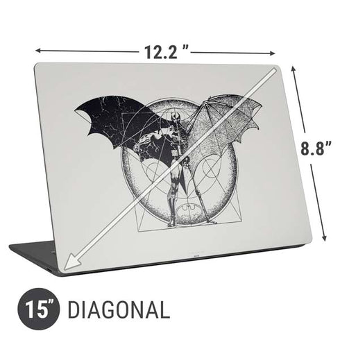 DC Comics Batman Skeleton diagram Art Universal Laptop 15in (12.2 x 8.8in) Skin
