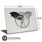 DC Comics Batman Skeleton diagram Art Universal Laptop 18in (14.6 x 10.6in) Skin